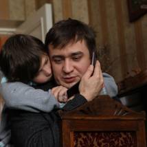 Кирилл Жандаров и Арсений Гусев на съемках сериала "Простая жизнь"