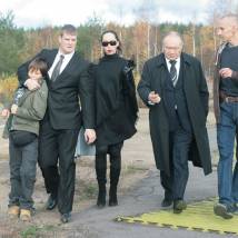 Павел Миронов, Олег Малышев Татьяна Раднаева, Юрий Кузнецов на съемках сериала "Морские дьяволы. Смерч"