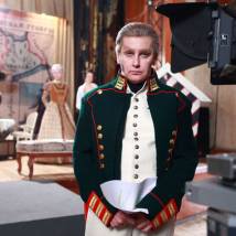 Татьяна Орлова на съемках сериала "Думай как женщина"