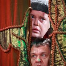 Михаил Павлик и Сергей Габриэлян на съемках сериала "Думай как женщина"