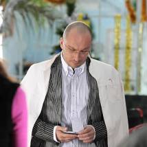 Дмитрий Нагиев на съемках фильма "Полярный рейс"