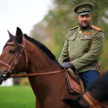 Михаил Пореченков на съемках фильма "Любовь за Любовь"