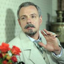 Александр Мохов на съемках сериала "Пока станица спит"