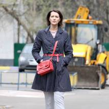 Анна Антонова на съемках сериала "Маша в законе! 2"