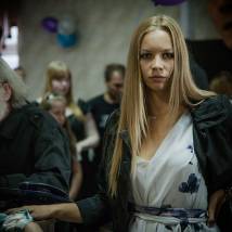 Светлана Устинова на съемках фильма "Охотники за головами"