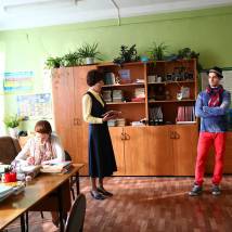 На съемках фильма "Учителя"