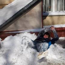 На съемках фильма "Не женское дело"