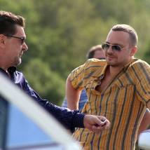 Алексей Чадов и Сергей Маковецкий на съемках фильма "ЧБ"