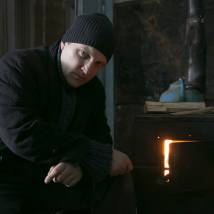 Александр Кобзарь на съемках фильма "Пленница"