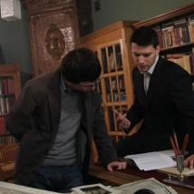 Юрий Кузавков и Даниил Страхов на съемках сериала "Генералы против генералов"
