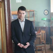 Даниил Страхов на съемках сериала "Генералы против генералов"