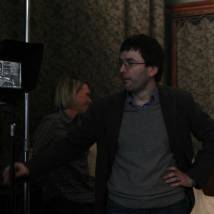 Юрий Кузавков на съемках сериала "Генералы против генералов"