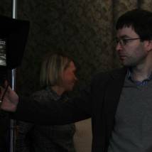 Юрий Кузавков на съемках сериала "Генералы против генералов"