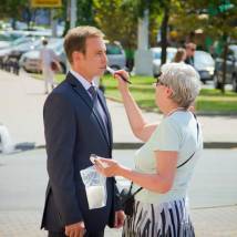На съемках фильма "Доброе имя"