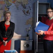 Анна Котова и Александр Давыдов в сериале "Этаж"