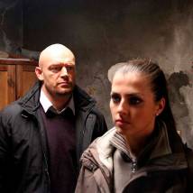 Влад Демин и Евгения Лапова на съемках сериала "Бретер"