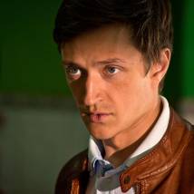 Юрий Чурсин на съемках сериала "Степные волки"