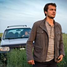 Михаил Гаврилов на съемках сериала "Степные волки"