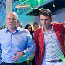 Виталий Хаев и Евгений Пронин на съемках сериала "Соблазн"