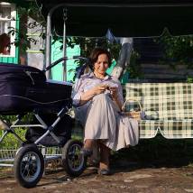 Ирина Купченко на съемках сериала "Земский доктор. Возвращение"