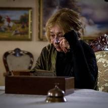 Эва Шикульска на съемках сериала "Волчье солнце"