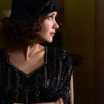 Екатерина Климова на съемках сериала "Волчье солнце"