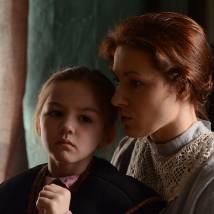 Ольга Красько на съемках сериала "Волчье солнце"