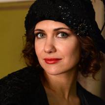 Екатерина Климова на съемках сериала "Волчье солнце"