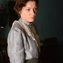 Ольга Красько на съемках сериала "Волчье солнце"