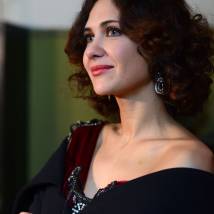 Екатерина Климова на съемках сериала "Волчье солнце"