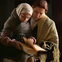Ольга Красько на съемках сериала "Волчье солнце"