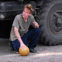 Александр Петров на съемках сериала "Обнимая небо"