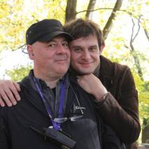 Георгий Параджанов и Нодар Джанелидзе на съемках фильма "С осенью в сердце"