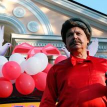 Василий Мищенко на съемках фильма "Особенности национальной маршрутки"
