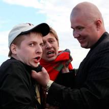 На съемках фильма "Особенности национальной маршрутки"