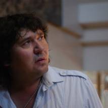 Александр Якимчук на съемках фильма "Бесславные придурки"