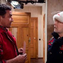 Камиль Ларин и Альберт Филозов на съемках фильма "Тетушки" (© фото: Наталия Войнич)