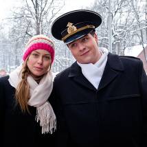 Наталья Левина и Николай Ефремов на съемках фильма "Тетушки" (© фото: Наталия Войнич)