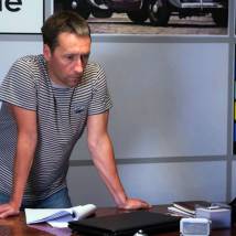 Максим Демченко на съемках фильма "Мой белый и пушистый"
