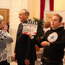Владимир Меньшов и Ольга Волкова на съемках фильма "Под каблуком"