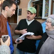 Илья Любимов, Ольга Волкова на съемках фильма "Под каблуком"