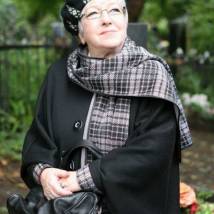 Ольга Волкова на съемках фильма "Под каблуком"