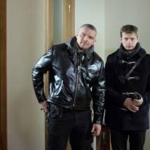 Владимир Епифанцев и Андрей Феськов на съемках сериала "Своя чужая"