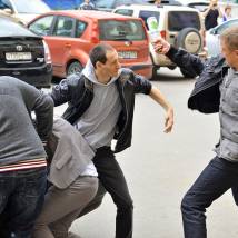 На съемках фильма "Чужой"