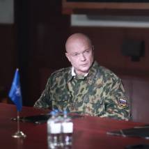 Андрей Смоляков на съемках фильма "Крестный"