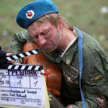Дмитрий Куличков на съемках фильма "Грешник"