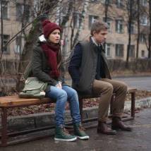Любовь Новикова и Евгений Антропов на съемках фильма "Грешник"