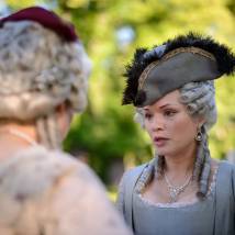 Светлана Фролова на съемках сериала "Великая"