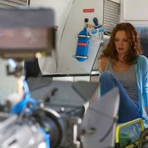 Лина Шишова на съемках сериала "Самара 2"