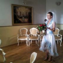 Лина Шишова на съемках сериала "Самара 2"